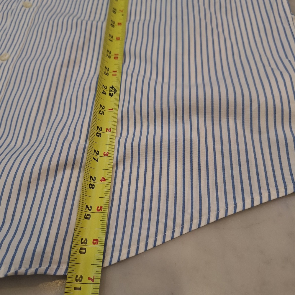 Vineyard Vines Button Down Shirt Mens XL Blue White Striped Classic Whale Preppy - Picture 5 of 6